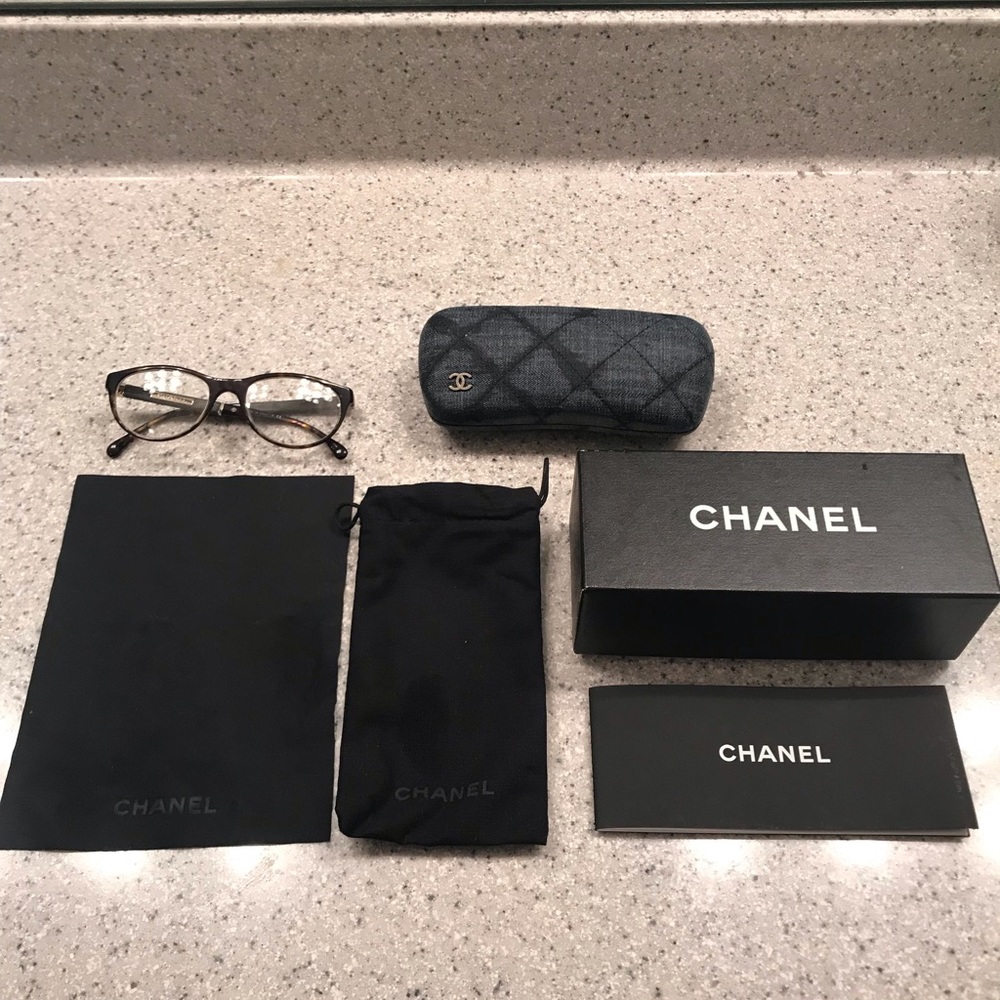 Chanel 3192 Eyeglasses in Denim/Havana